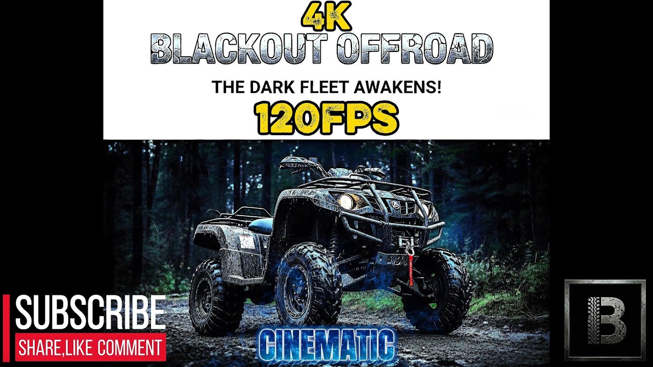 ALONE IN THE DARK! 😱 300cc ATV Night Forest Ride (LED Bar Test)