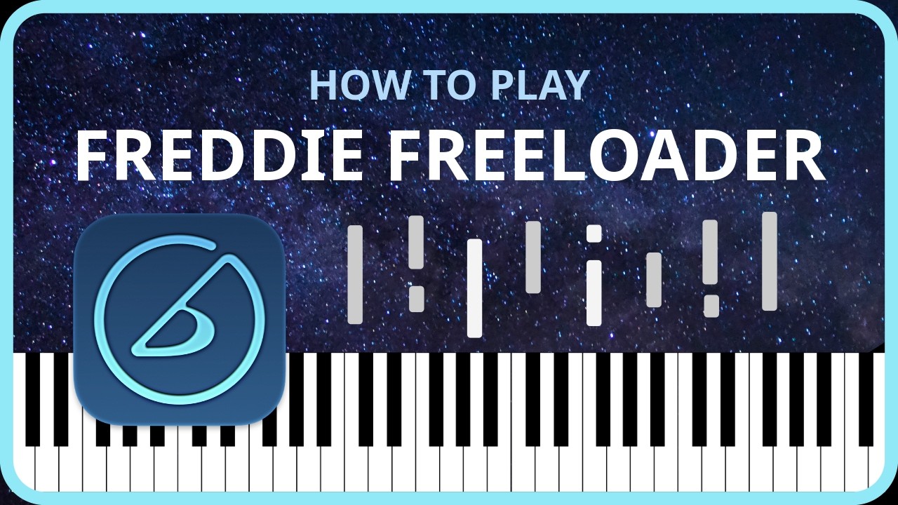 Freddie Freeloader (easy jazz piano tutorial)
