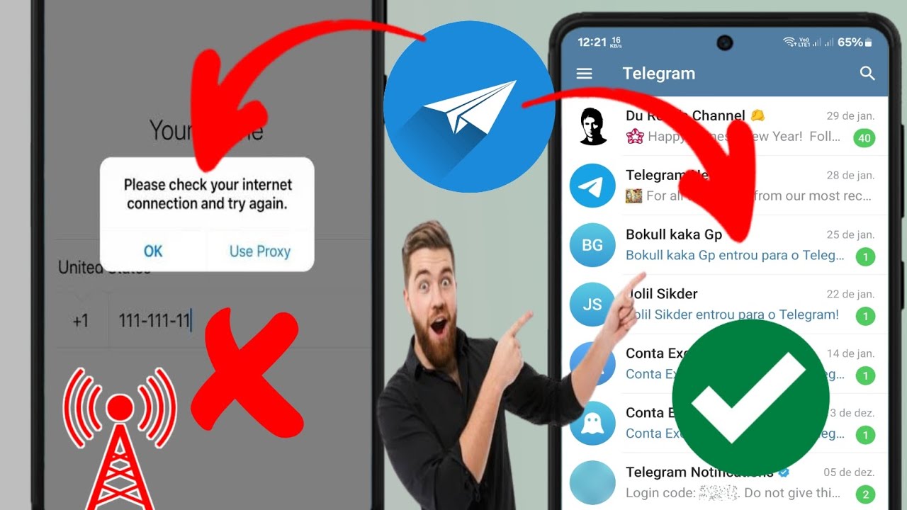 How to Fix Telegram Please check your internet connection and try again problem (2025)