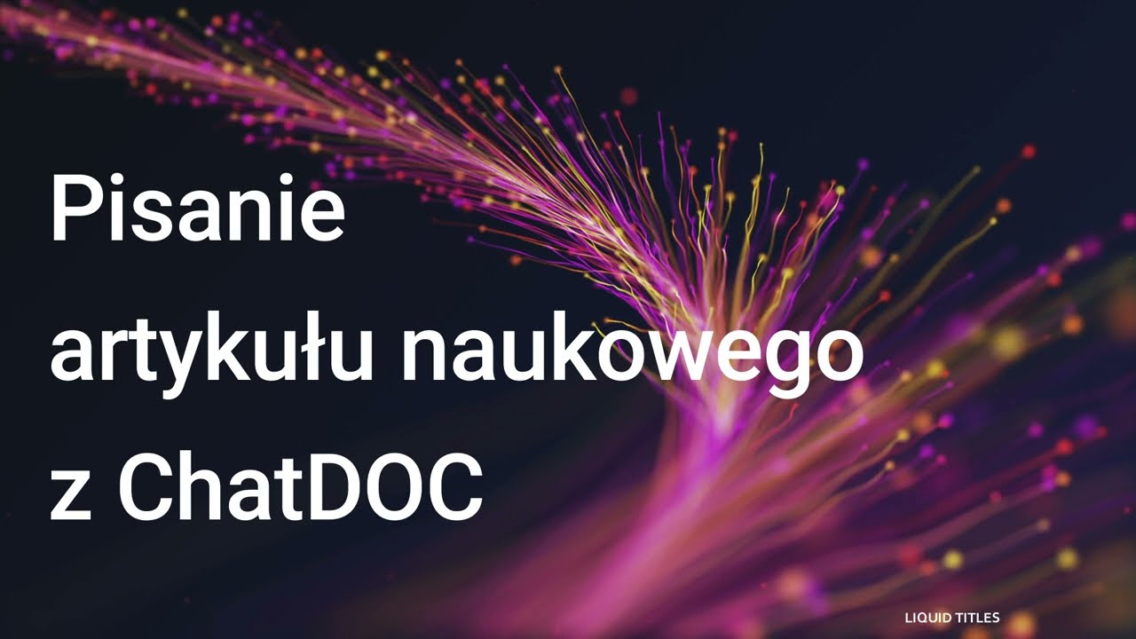 Pisanie artykułu naukowego z ChatDOC