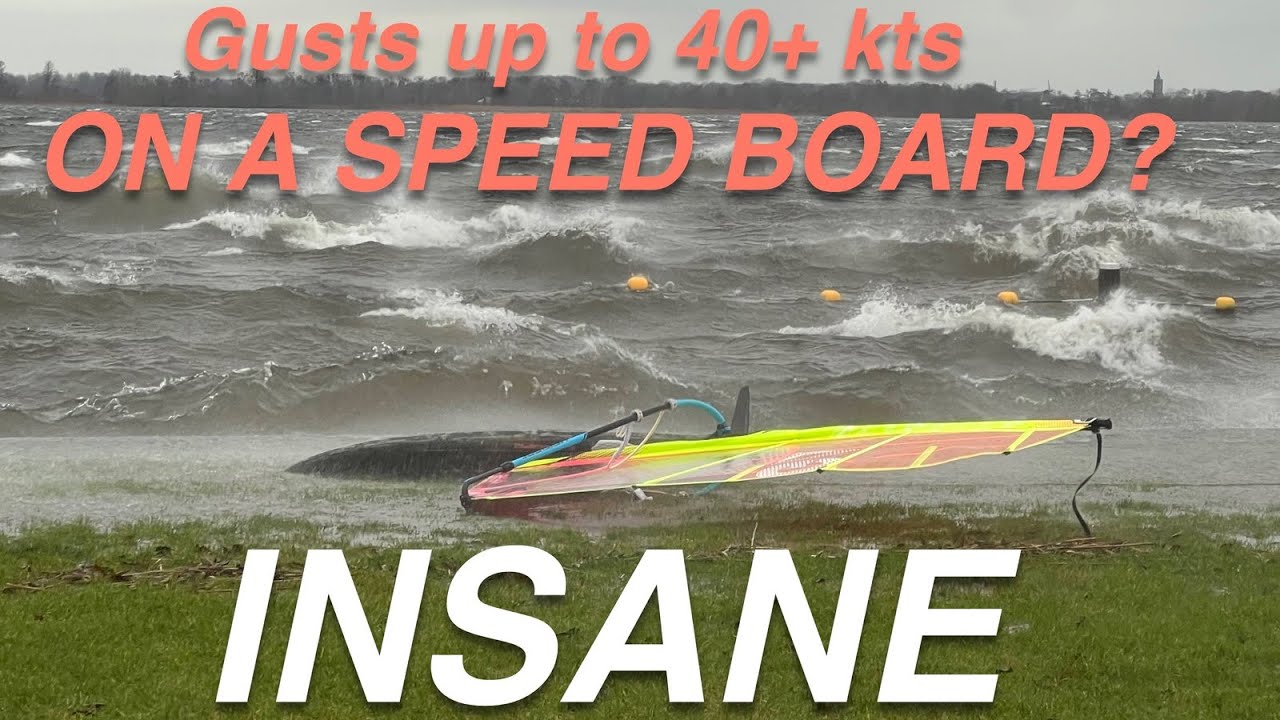 Speedboard in 40+kts INSANE