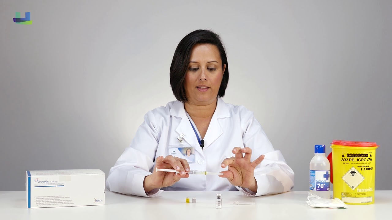 CETROTIDE FIV - ¿Cómo realizar la autoadministración de Cetrotide? Inebir #reproduccionasistida