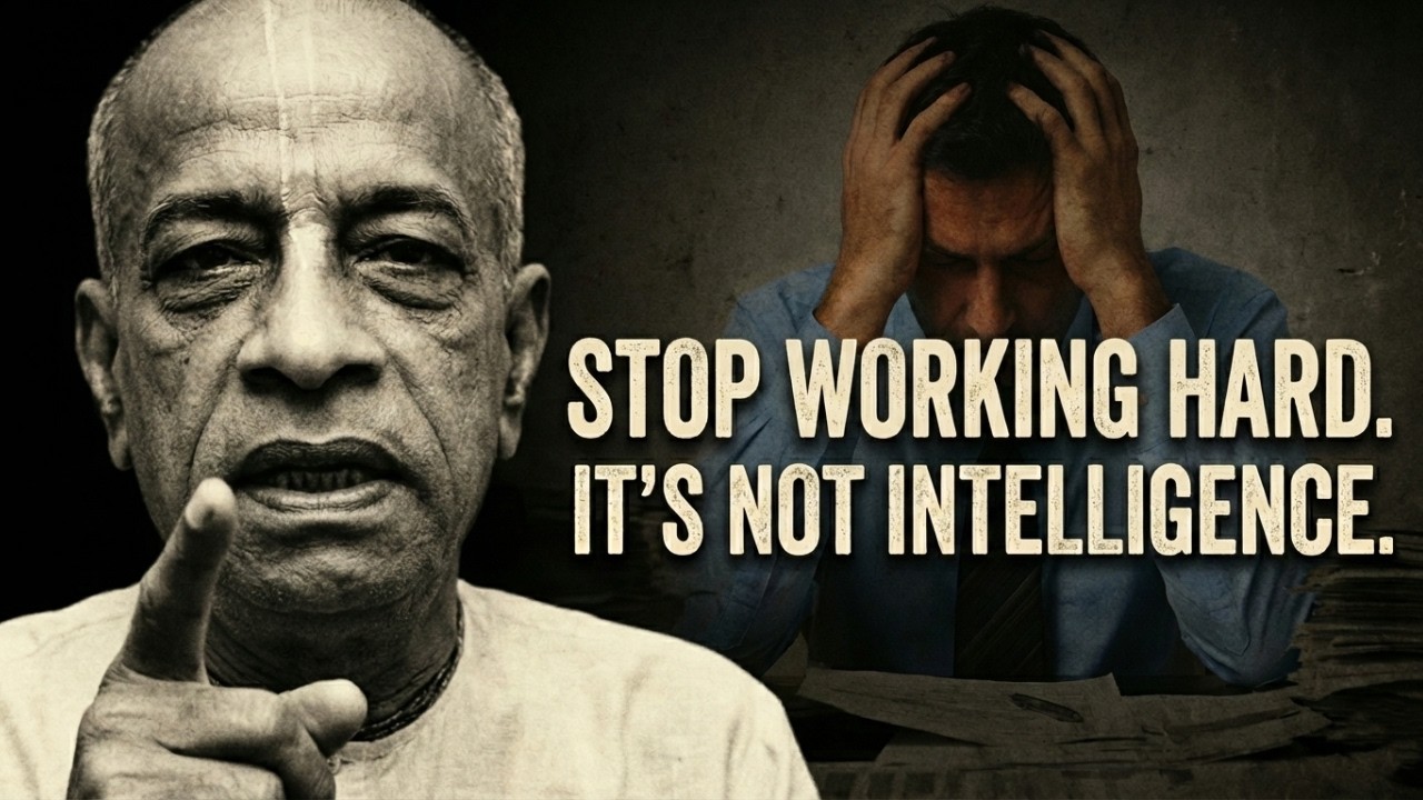 Stop Working Hard. It’s Not Intelligence - #Prabhupada #| #srilaprabhupada #prabhupadasays