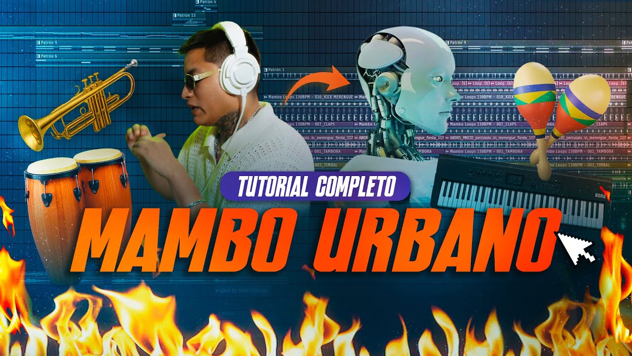 Usé la IA 🤖 → Creando un MAMBO URBANO 🎺 | Arreglo + Línea Melódica + Composición🔥🪇