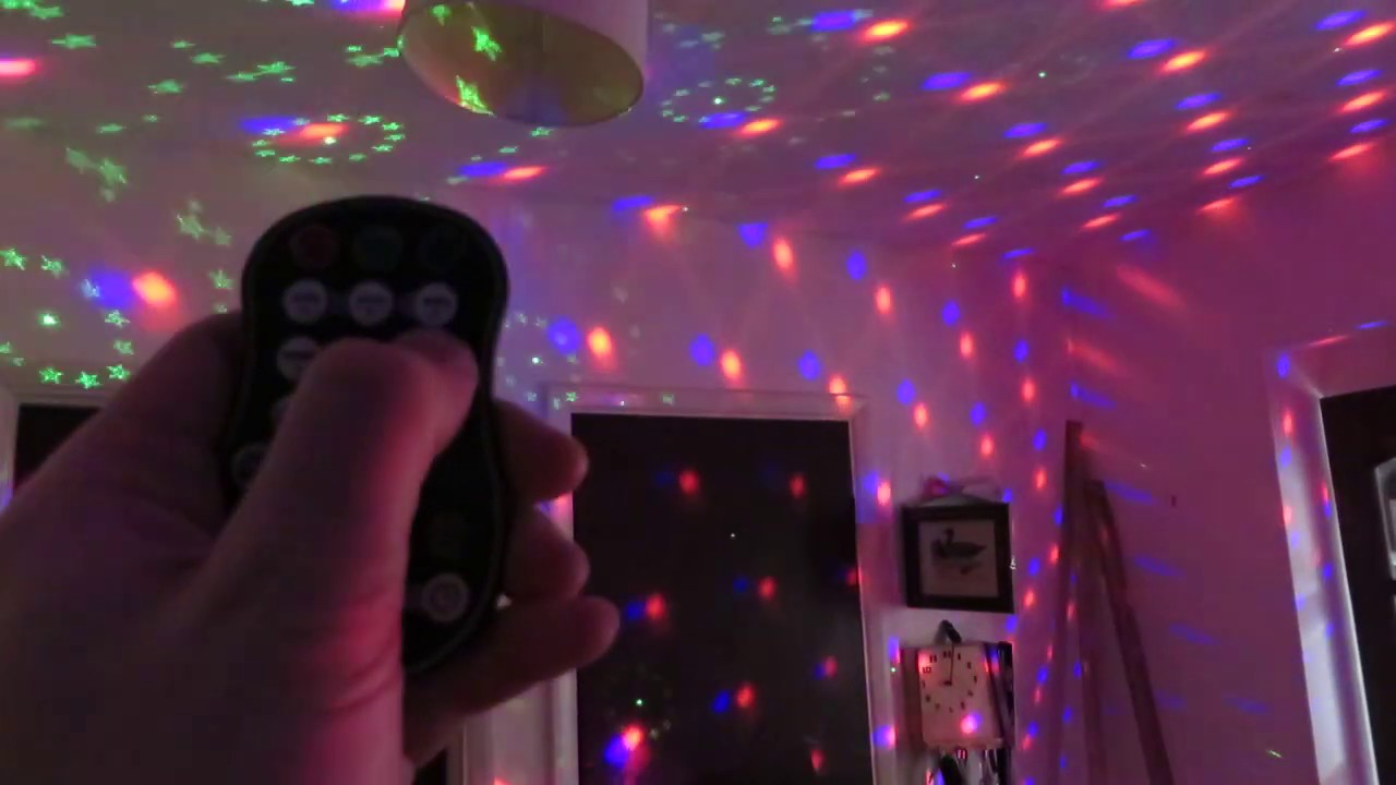 4.Demo Test Review: 3LED 60 Pattern Remote Laser Light Rotating Disco KTV Ball Party: sound test