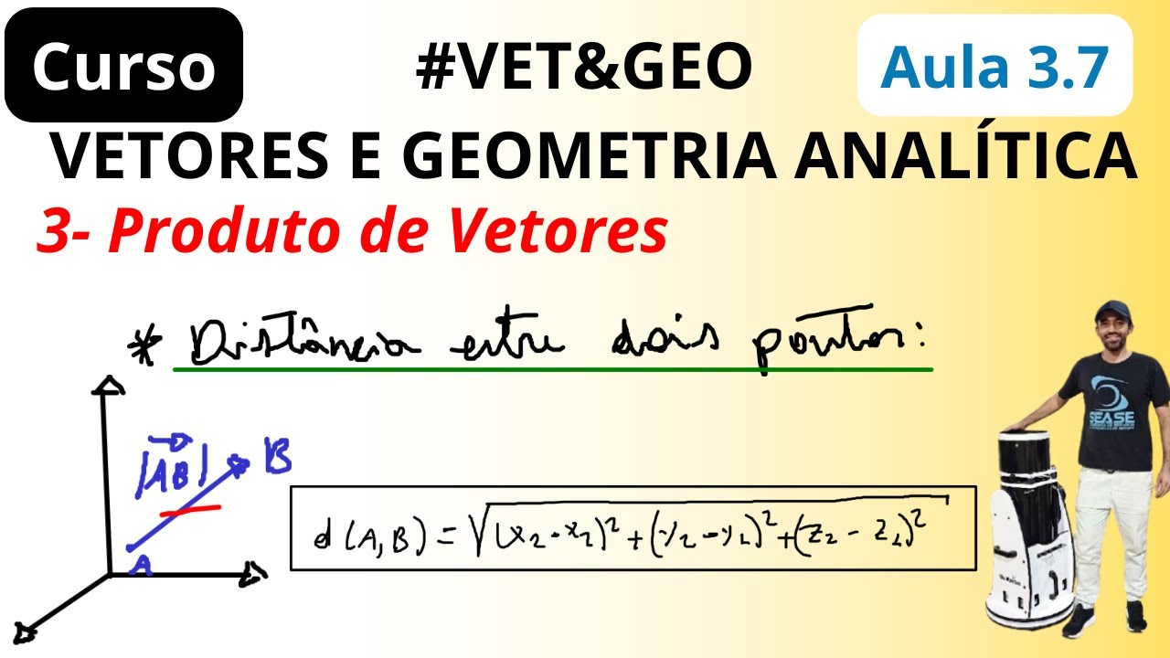 Distância entre dois pontos entre vetores | VET&GEO-A3.7