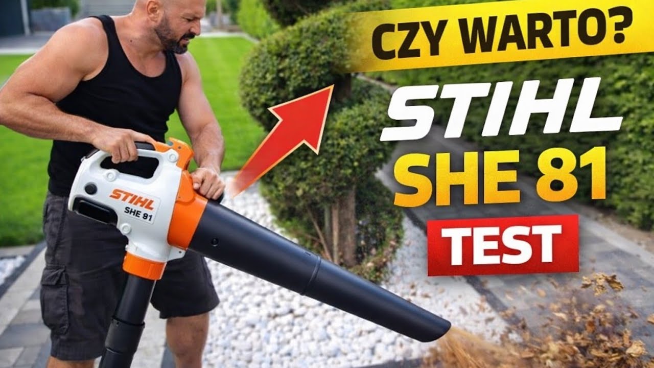 Elektryczny Odkurzacz - Dmuchawa ogrodowa o dużej mocy Stihl SHE 81 /  vacuum shredder Stihl sh81