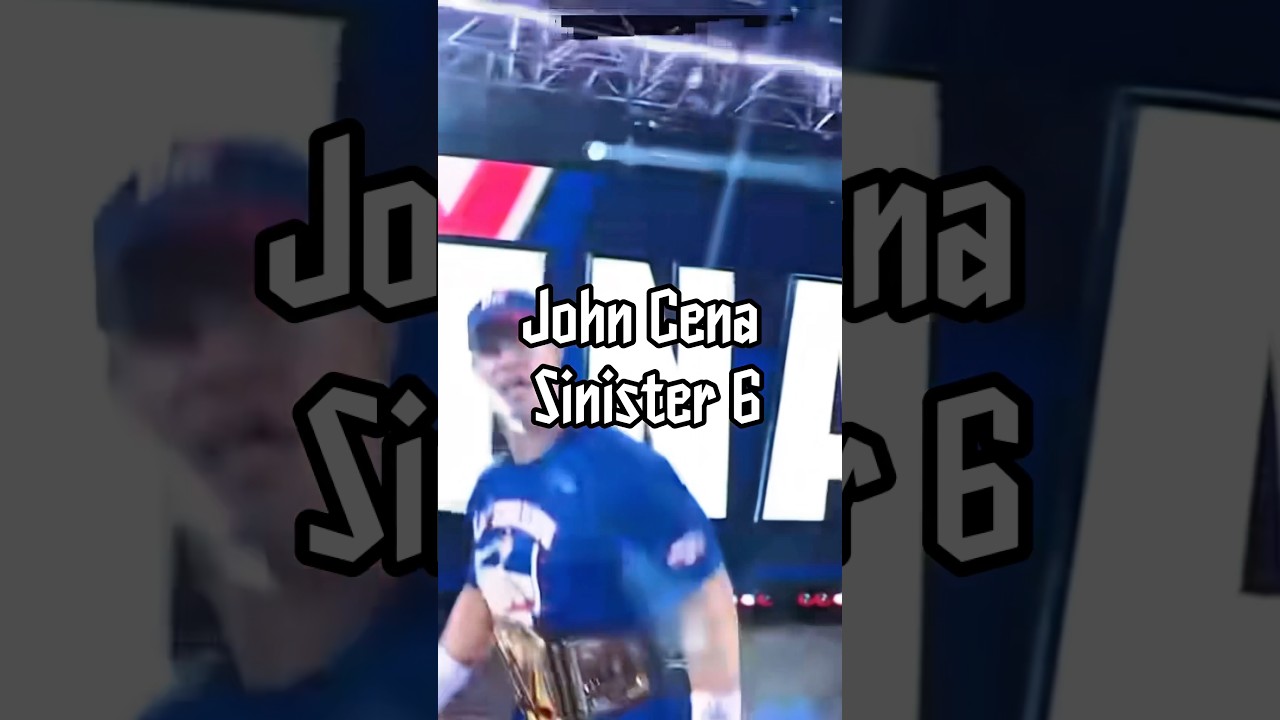 JOHN CENA SINISTER 6‼️☝️ #fyp #wwe #johncena #wrestling #sinistersix