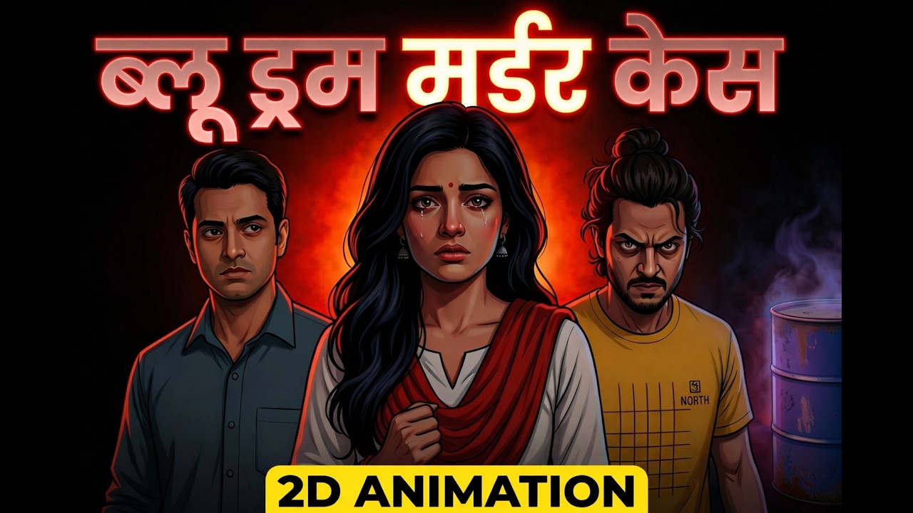 The Blue Drum Murder Case: Muskan and Sahil&rsquo;s Sinister Story | 2D Animation