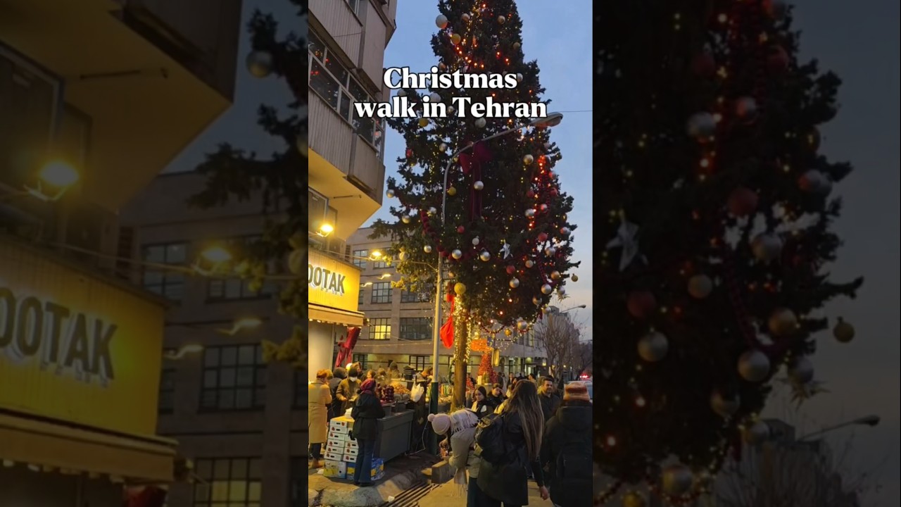 Christmas Night in Tehran | A Short Street Walk #iranview #newyear #exploreiran #tehran #iranpov
