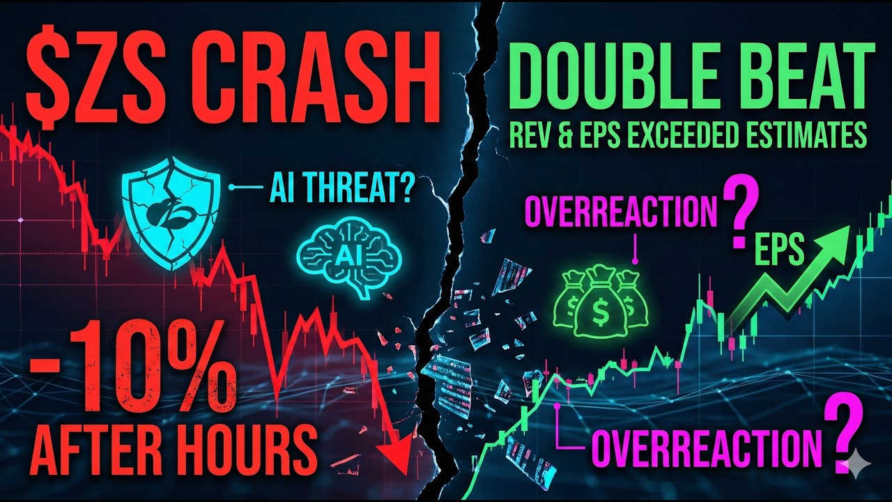 $ZS Stock Crash: Why Zscaler Dropped 10% on a Double Beat (AI Threat or Overreaction?)
