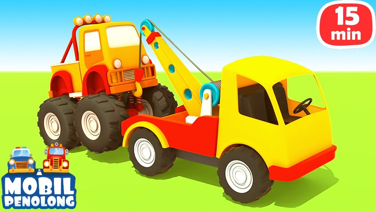 Truk anak-anak | Mobil damkar, truk dump & traktor - kartun dalam bahasa Indonesia