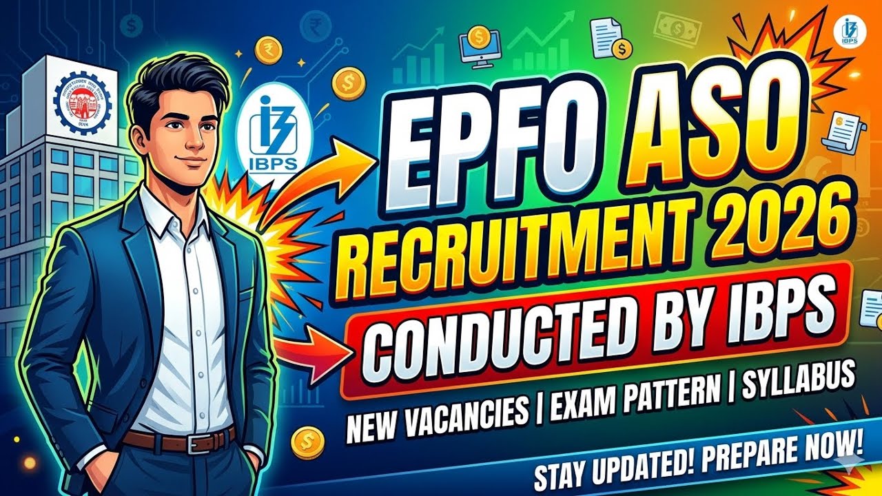 EPFO ASO NOTIFICATION 2026 By IBPS ? Epfo aso recruitment 2026 | epfo ssa recruitment |
