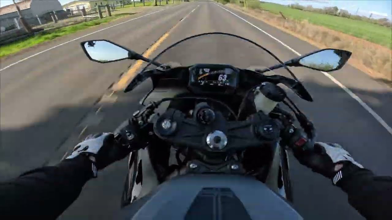 Riding my 2025 zx6r home from the dealership