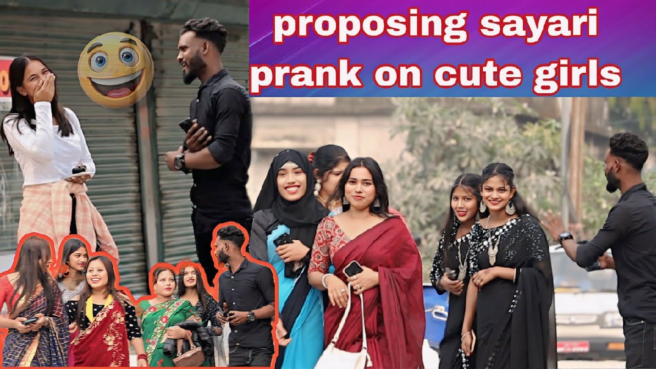proposing Sayari Prank on Cute Girls | Prank On Cute girls | Khatarnak Pranks