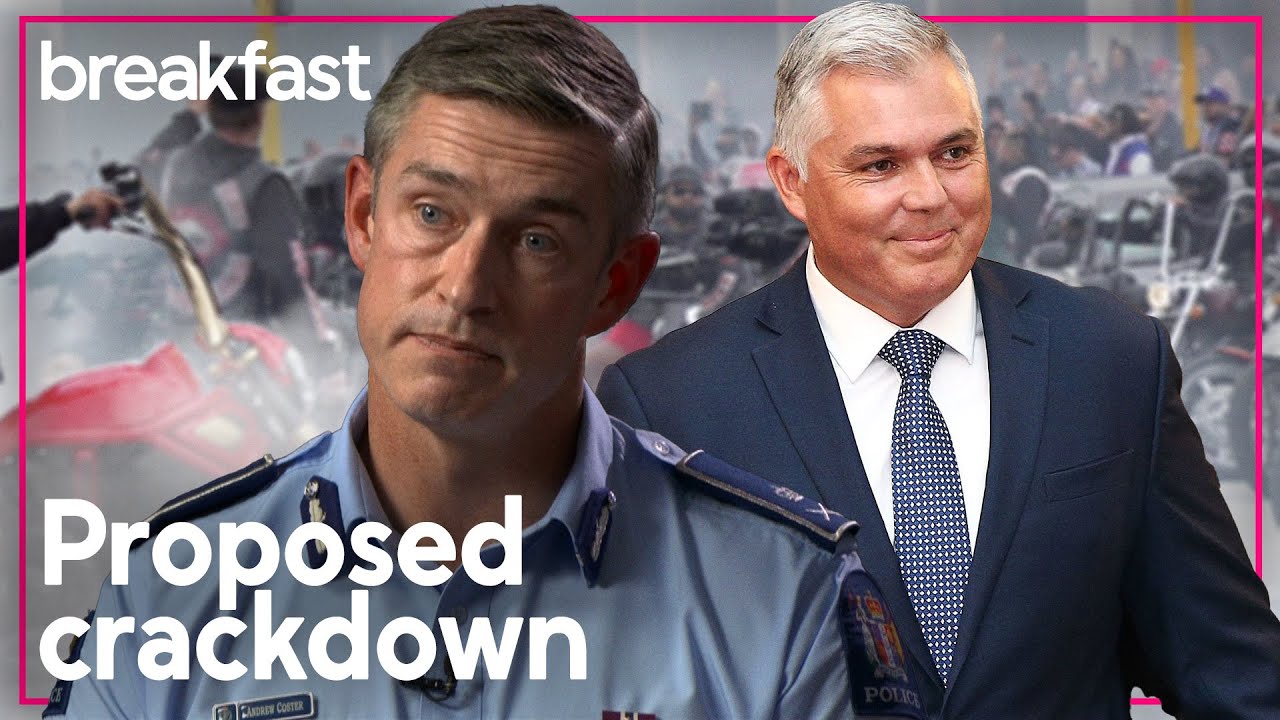 Gang patch ban: Commissioner and Minister explain enforcement | TVNZ Breakfast