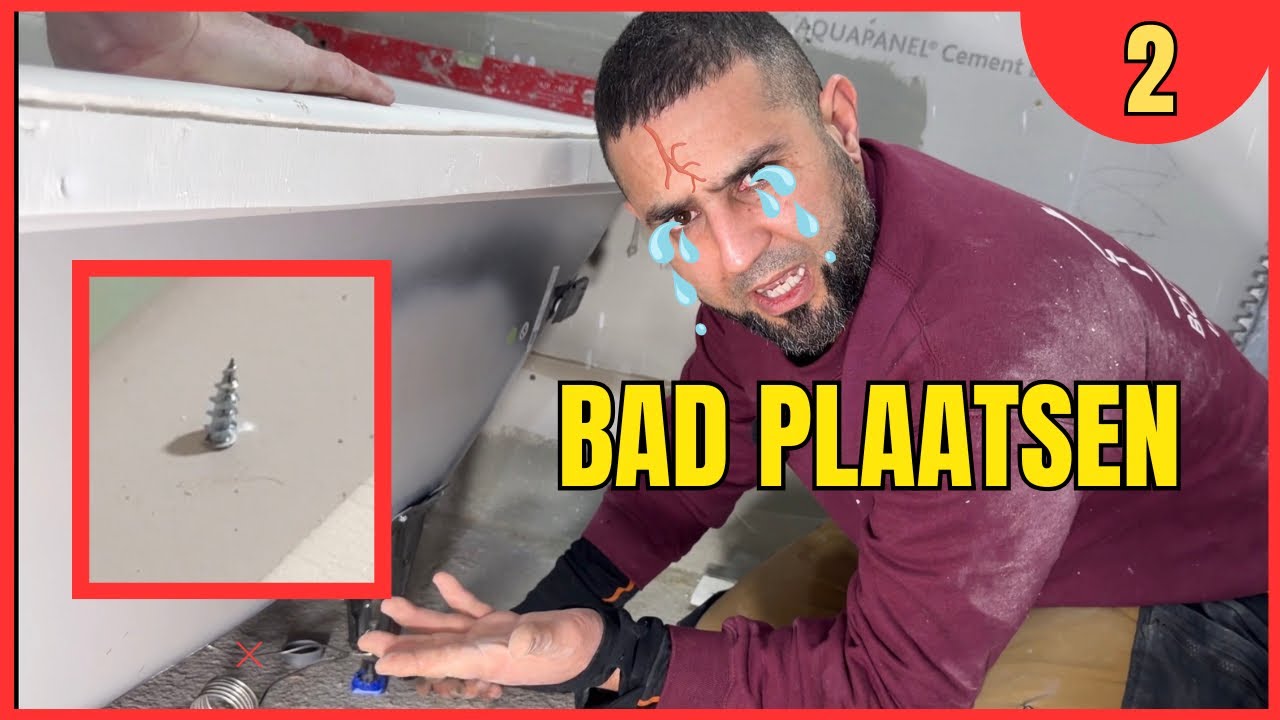 Bad plaatsen, beste tips, schroef door het bad, wat nu?