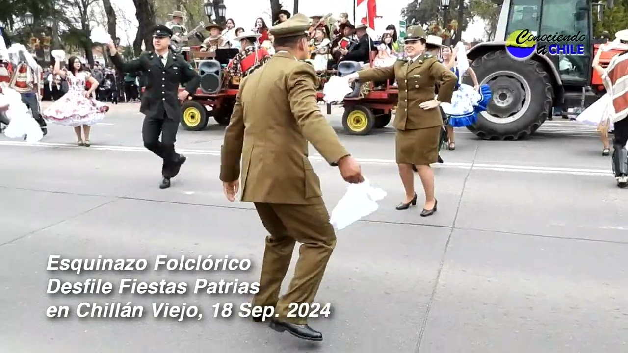 Cuecas Desfile Fiestas Patrias Chillán 2024 - Conjunto Bernardo Ohiggins de Chillán