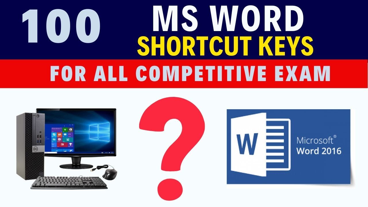 100 Essential Microsoft Word Shortcut Key for expert