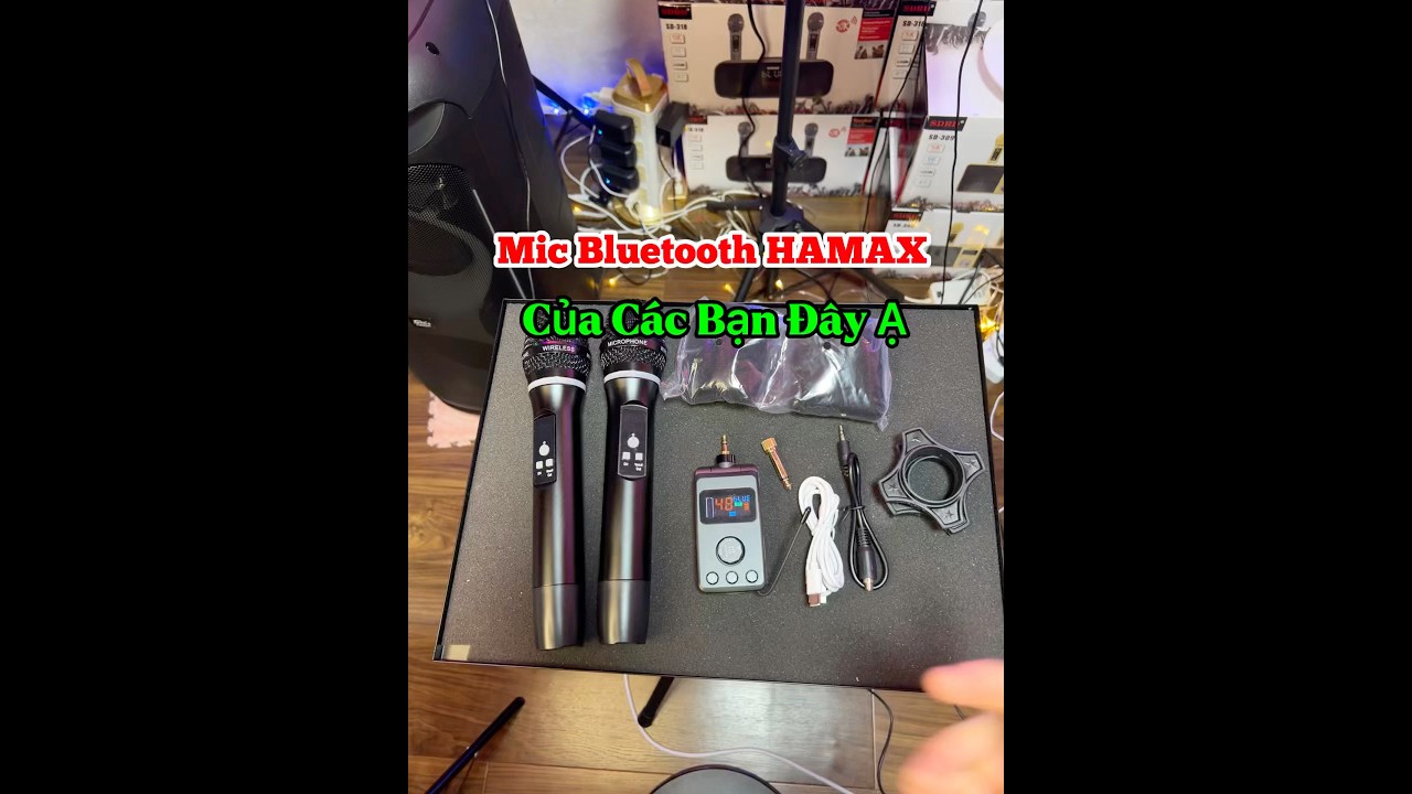 Mic Bluetooth M50 - Karaoke Không dây Dành Cho Loa Hãng 