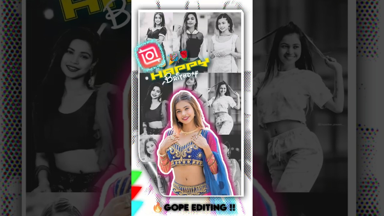 🎂🌹 Happy Birthday Video Editing Tutorial Inshot #inshot
