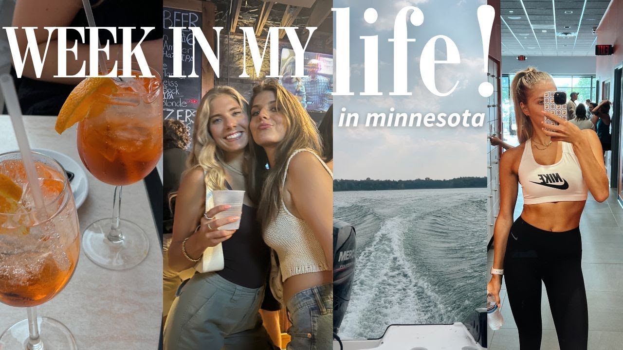 WEEK IN MY LIFE: IN MINNESOTA! (orangetheory workouts, shopping, time w/ friends, lake days!!)