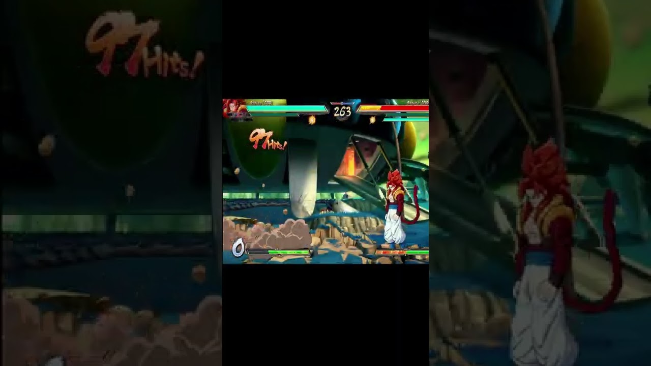 Gogeta SSJ4 Punishing Gogeta Blue 2M DBFZ #shorts