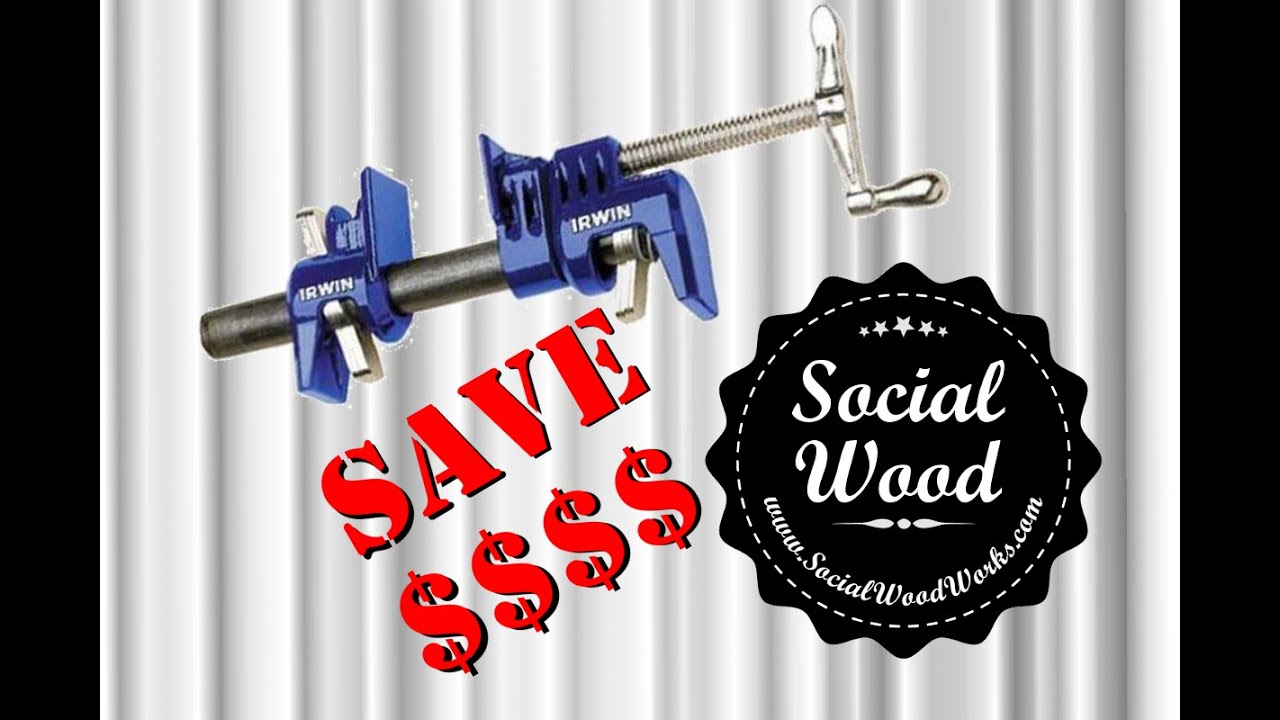 Woodworking tip # 1 - Save Money on Pipe Clamps