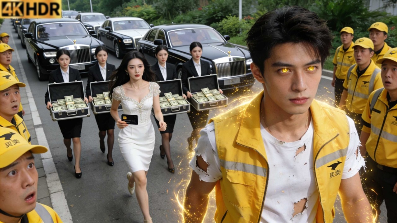 La heredera ruega al repartidor que pasó noche con ella que la ayude. Él mata a todos los enemigos.