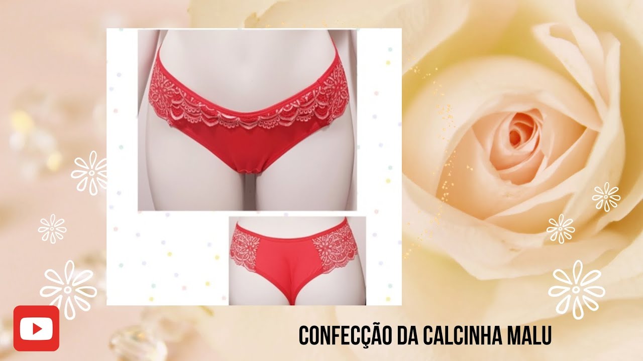 Confecção da calcinha Malu.#modaíntima.