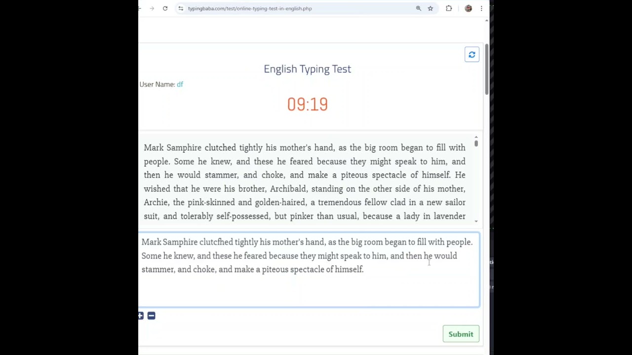 Typing test 