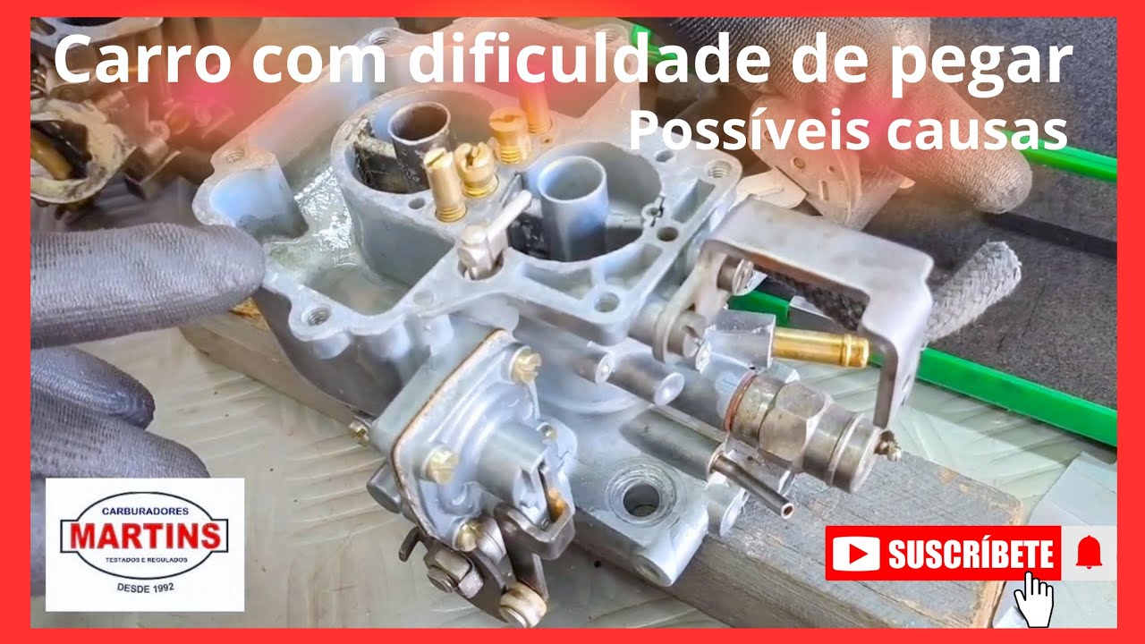 carro carburado com dificuldade de pegar pela manhã/ possíveis causas - o que verificar?