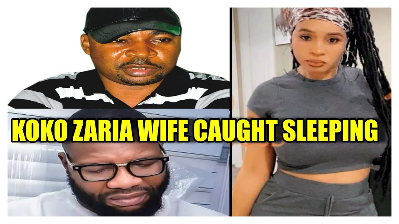 Koko Zaria Wife allegedly caught sleeping................