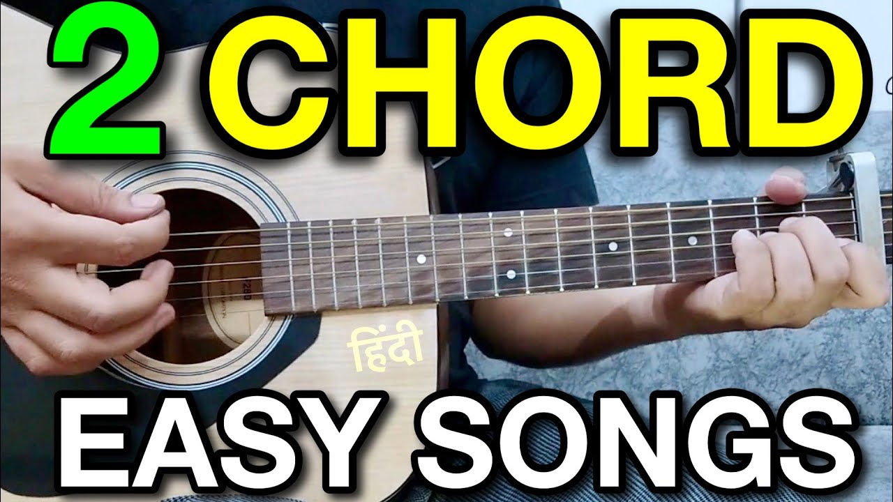 Easy Bollywood Songs On Guitar with 2 Chords | Easy Hindi Songs On Guitar For Beginners Two Chord