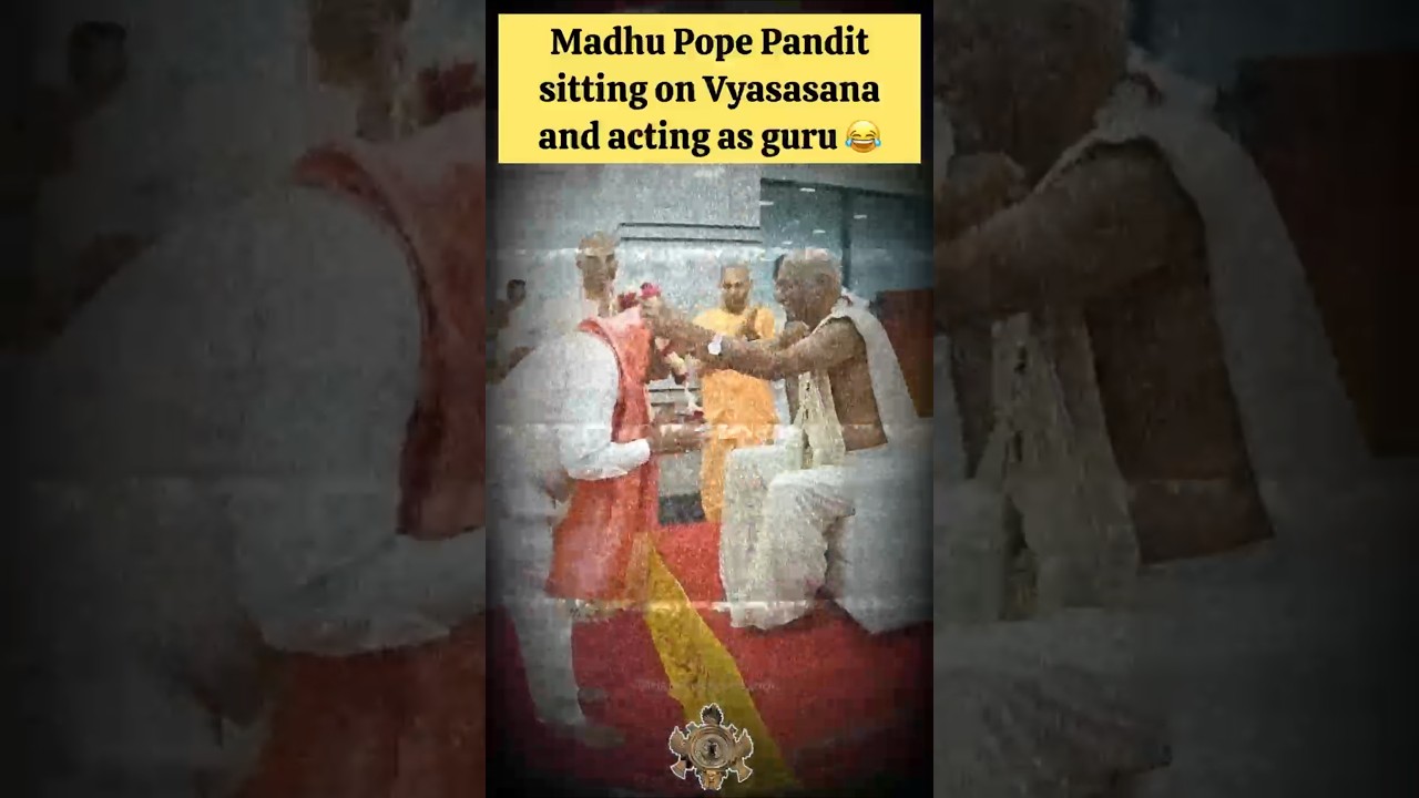 Madhu Pope Pandit Exposed @iskconbangalore Exposed | Madhu Pandit on Vyasasana #iskcon #ritviks