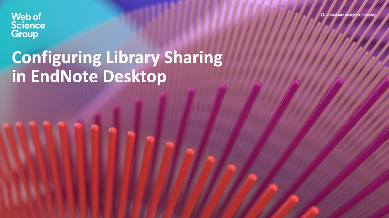 Library Sharing in EndNote X9
