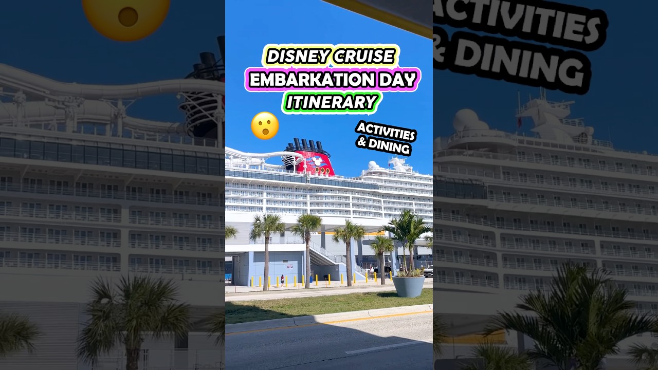 ПРОСТОЙ маршрут в день посадки на борт! 🤩🚢 (Развлечения и питание на круизном лайнере Disney)