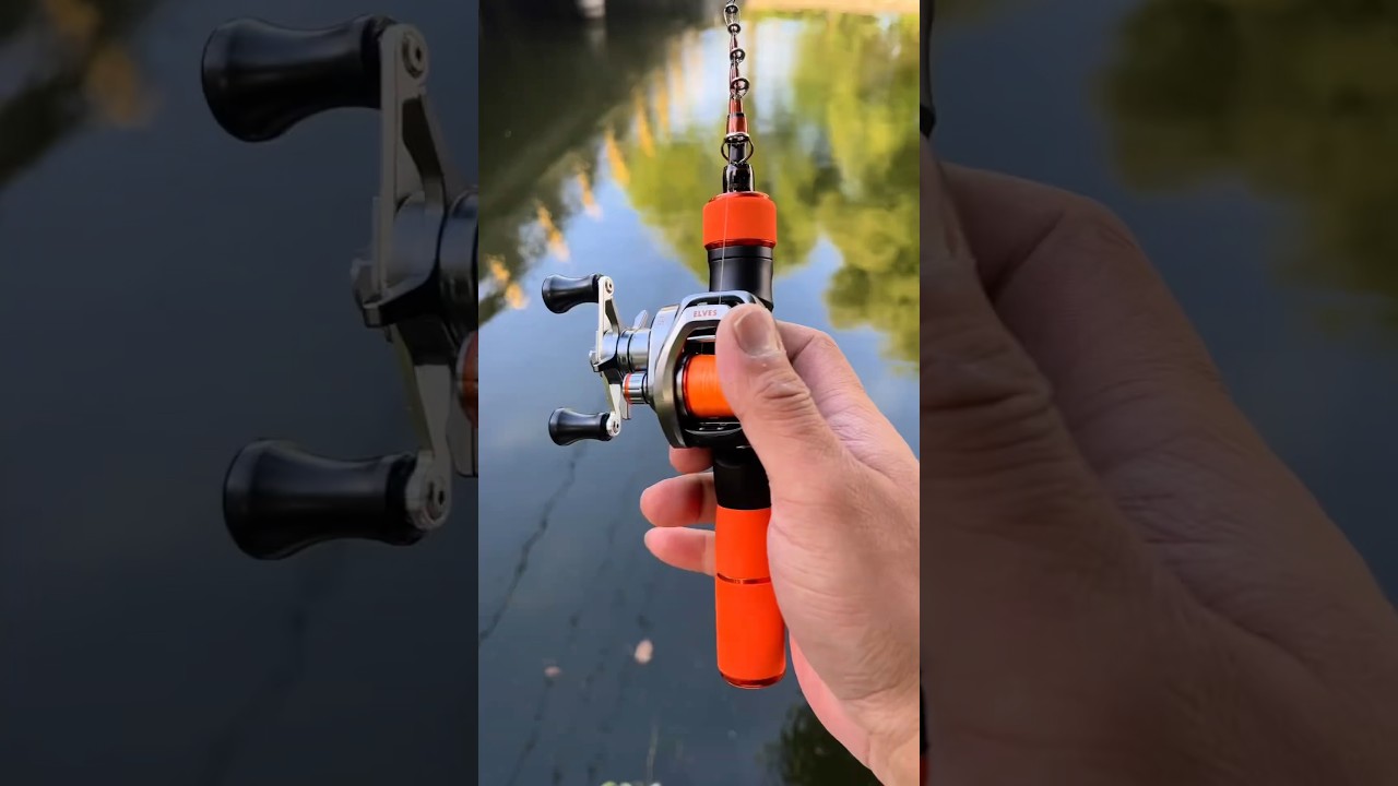 how to fishing in summer?Mini telescopic fishing rod super perfect for it #minirod #pesca #pescador