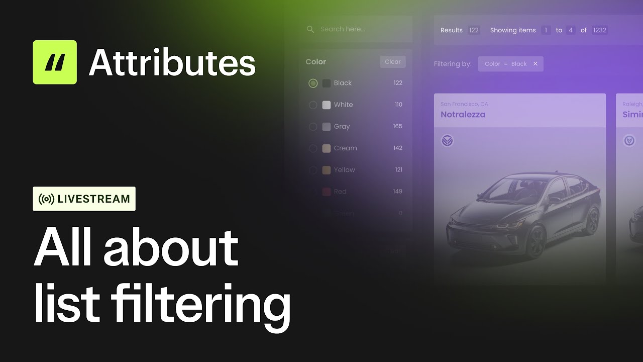 All about list filtering | Learn the new Finsweet Attributes v2