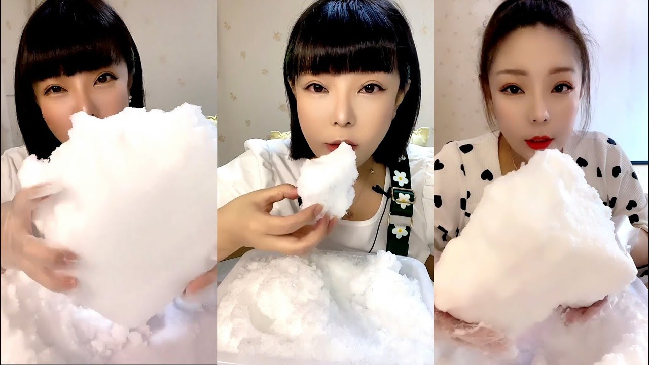 SOLO QUEEN | WHITE ICE / SOFT ICE / SHAVED ICE. ICE EATING