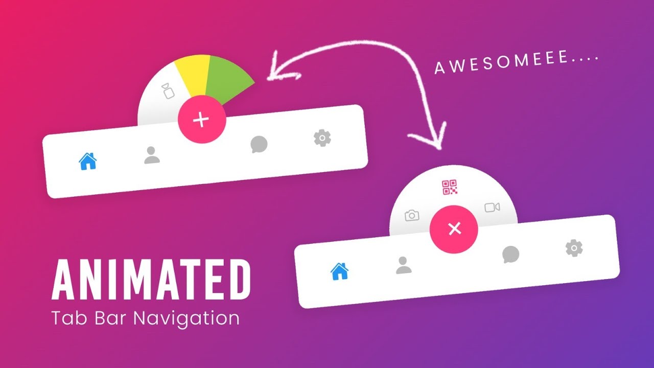 Animated Tab Bar Navigation using CSS & Javascript