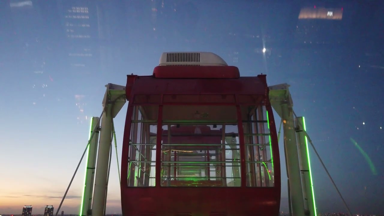 よこはまコスモワールド コスモクロック２１ 側面展望４Ｋノーカット Yokohama Cosmo World Cosmo Clock 21 side view(Kanagawa Prefecture)
