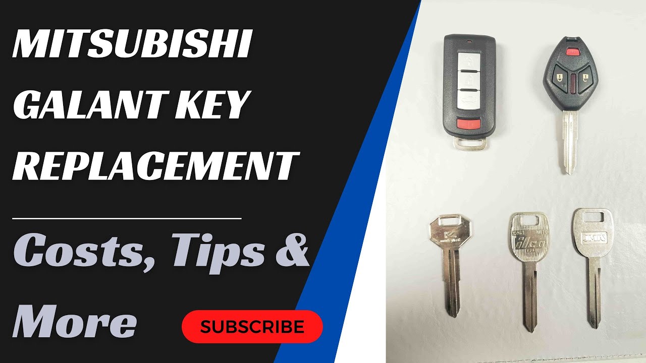 Mitsubishi Galant Key Replacement - How to Get a New Key. (Costs, Tips, Types of Keys & More.)