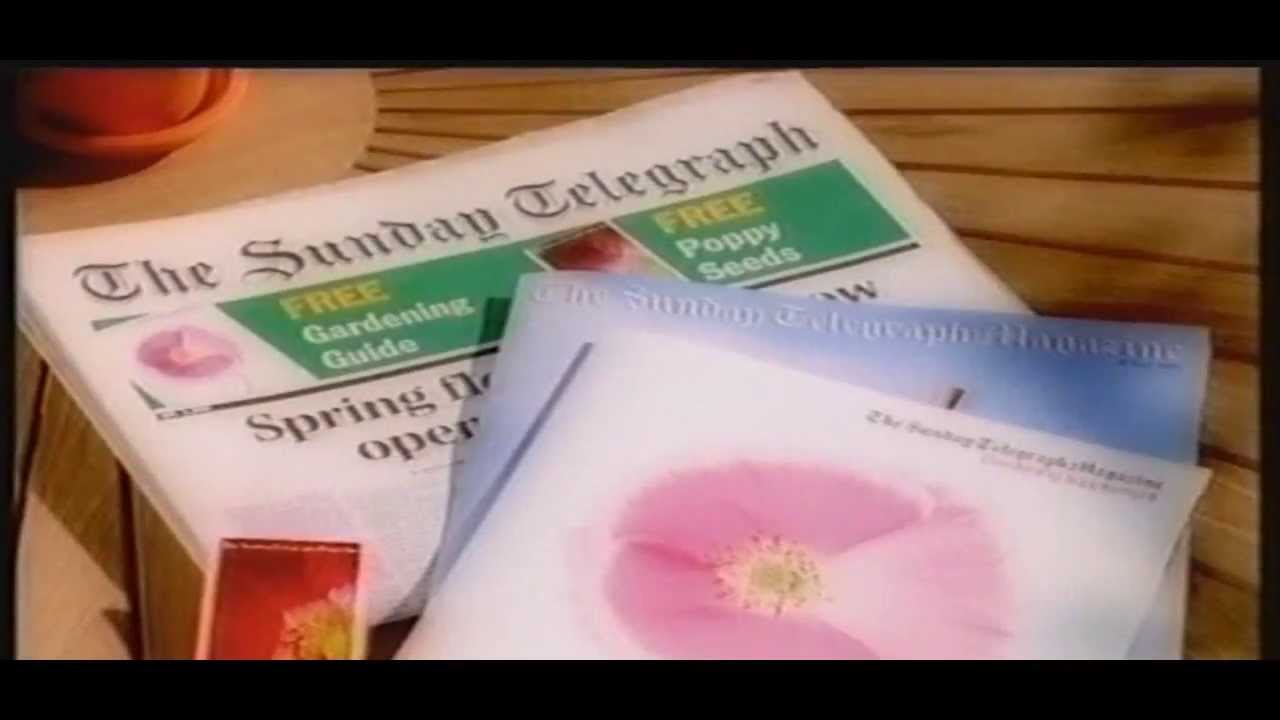 tv advert ~ The Telegraph