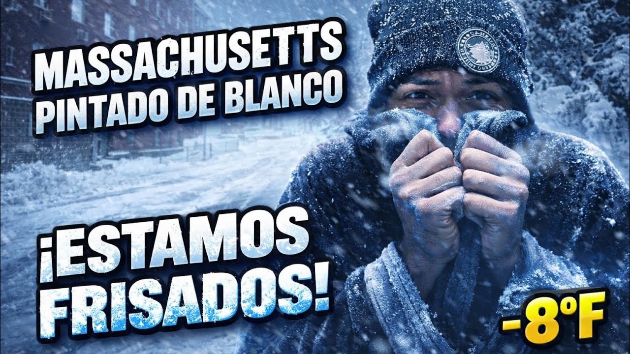 🚨 TORMENTA INVERNAL EN MASSACHUSETTS AHORA MISMO ❄️ LIVE 🥶 