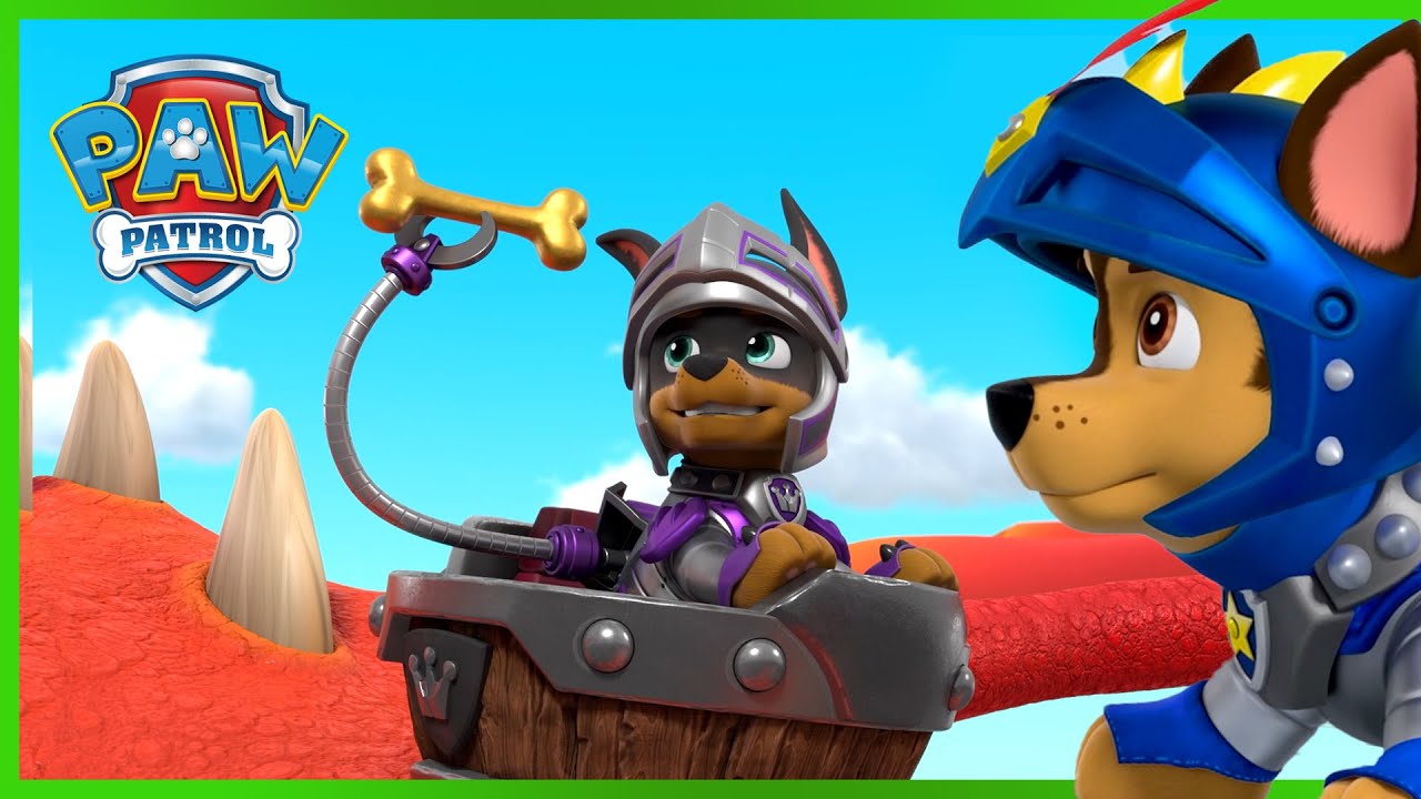 PAW Patrol Rescue Knights save the golden bone! - PAW Patrol - Cartoons for Kids Compilation