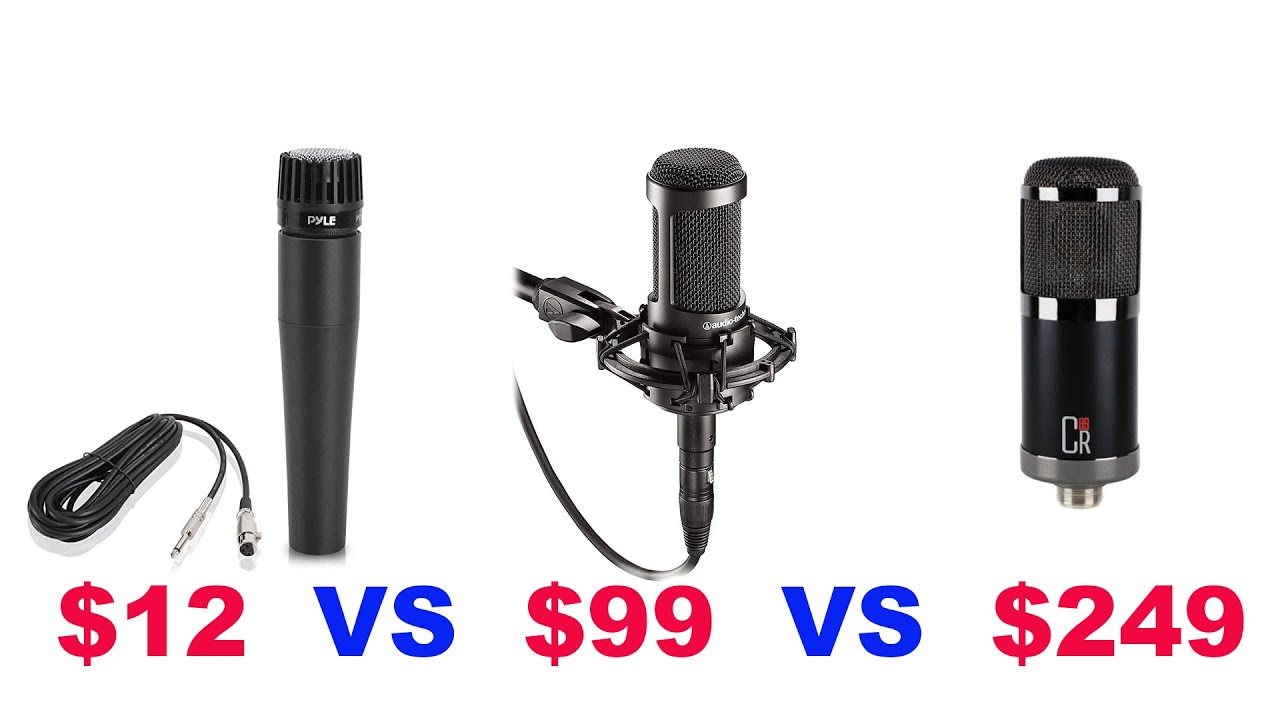 Mic Shootout Pyle PDMIC78 vs Audio Technica At 2020 Vs MXL CR89