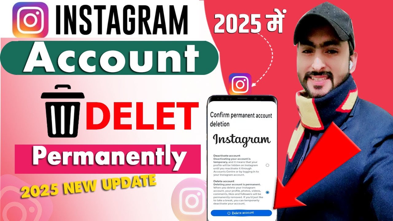 instagram account delete kaise kare permanently | delete instagram account permanently