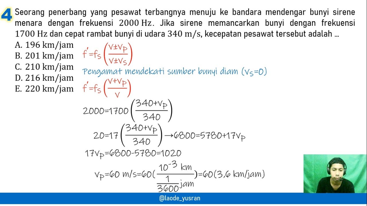 Latihan Soal Efek Doppler | Kelas XI