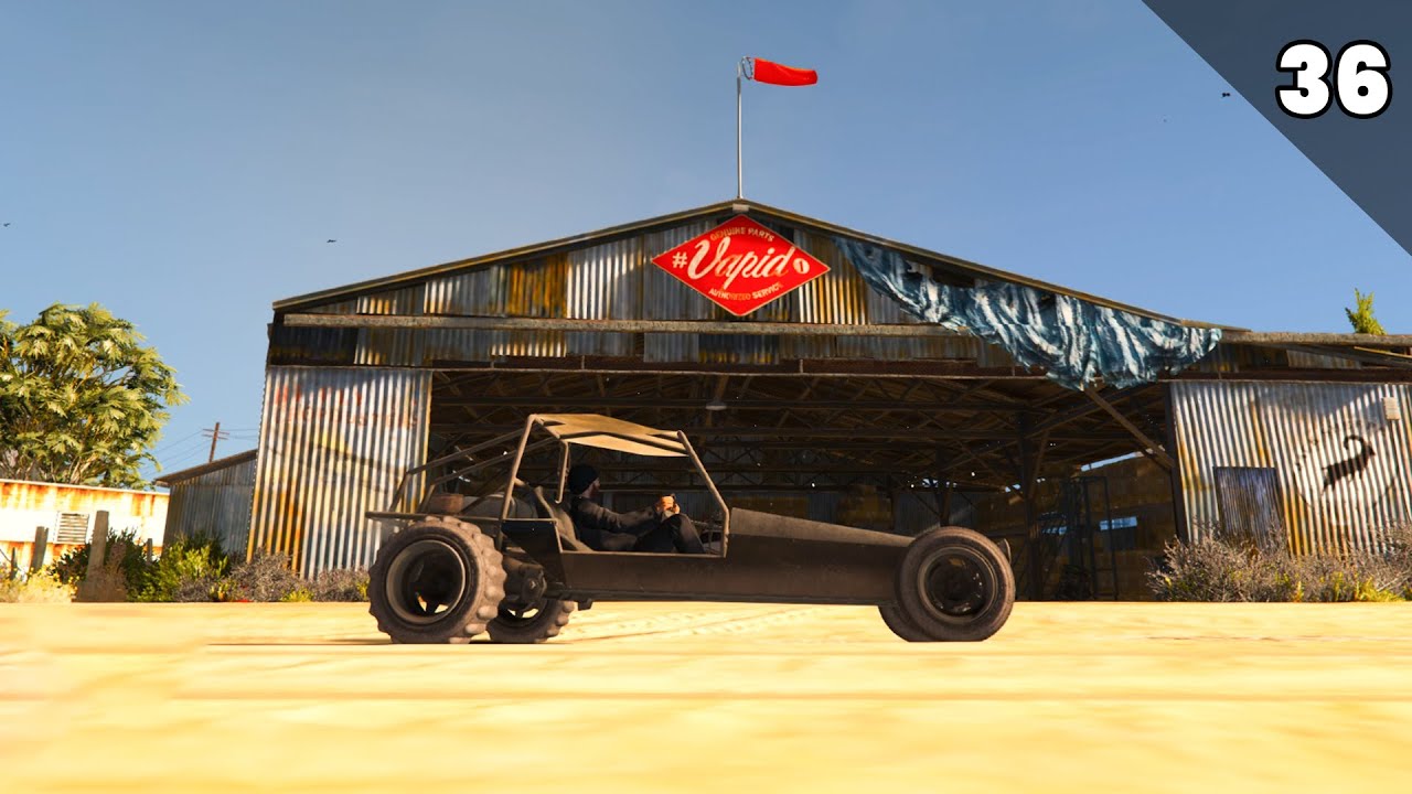 Trevor Collects Dropped Supplies at Airfield | GTA 5